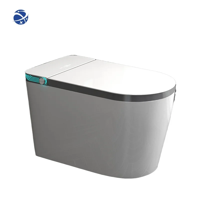 YYHC Automatic Sanitary Ware Items Ceramic Toilet Bowl Black Bathroom Wc Intelligent Smart Bidet Toilet