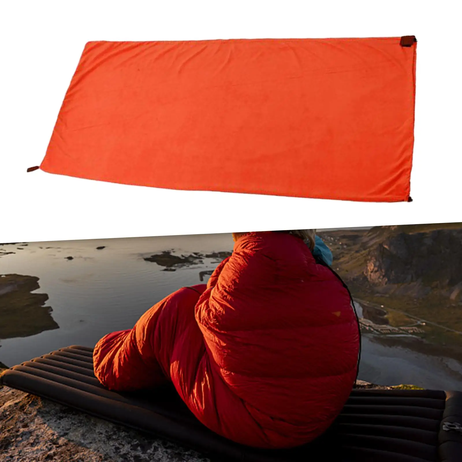 Ultralight Fleece Sleeping Bag Thermal Warm Thickness Camping Sport Accessories