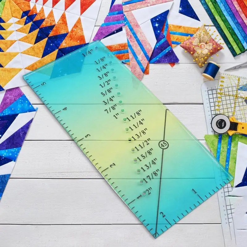 Marking Sewing Ruler Versatile Accurate Perforated Seam Gauge Versatile Lines Indicators Trim Straight Lines Hems Tool For