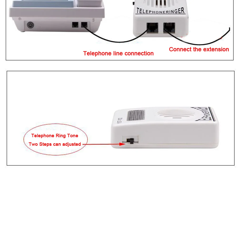 Экстра-громкий телефонный звонок кольцевой усилитель звонка вспомогательный стробоскоп телефонный звонок стационарные звонки рингтоны