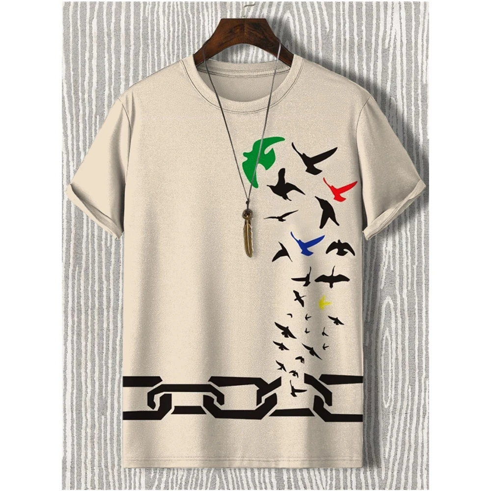 

Men's T-Shirt Casual Fashion 3d Print Short Sleeved Summer Retro T-Shirt For Men Clothing Street Breathable T Shirt Top Tee