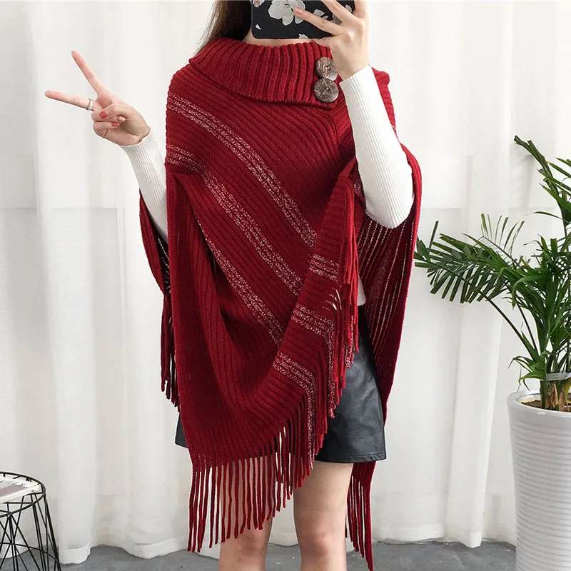 

Весенне-осенний Скандинавский дизайн, накидка на пуговицах с высоким воротником, Яркий шелковый свитер, Свободный пуловер без рукавов, женский красный уличный пуловер