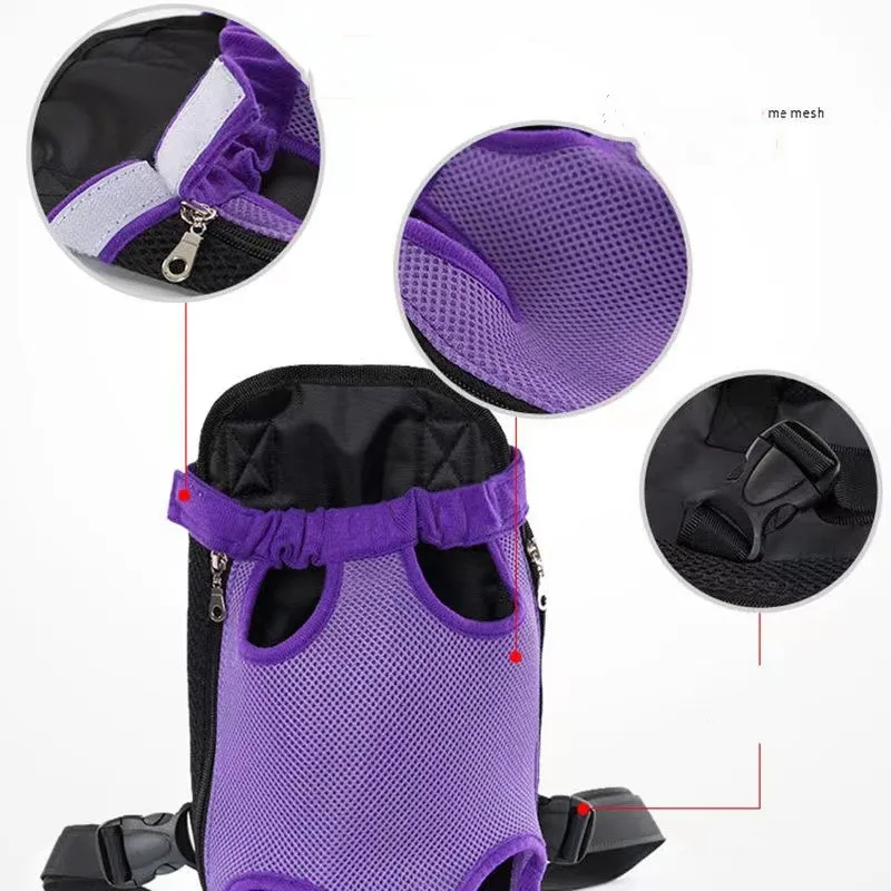 Portable Travel Pet Bag Pet Carrier Backpack Mesh Canvas Breathable Shoulder Handle Bags For Dogs