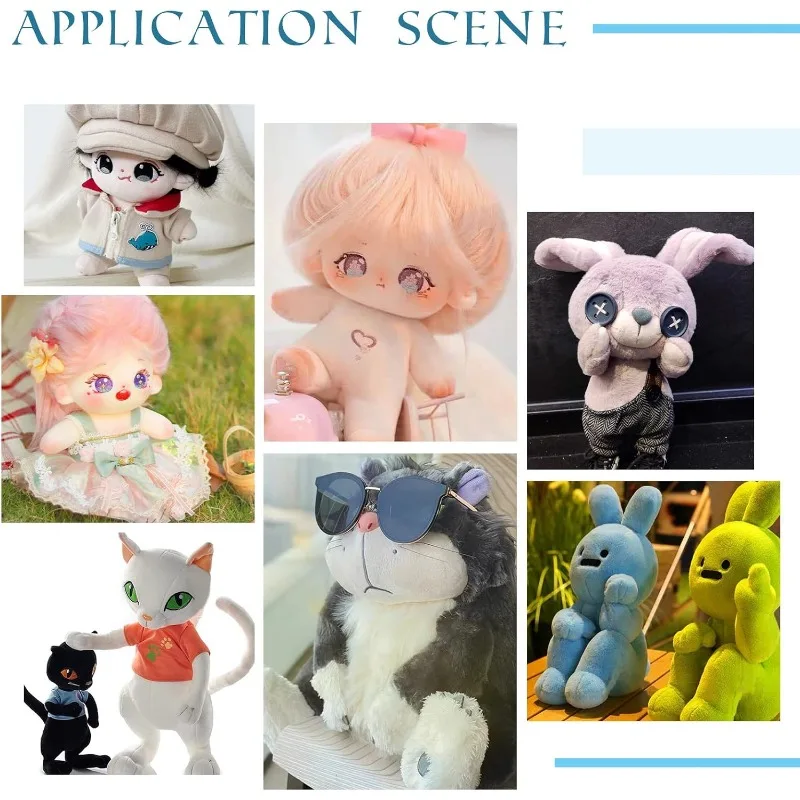 6pcs Body Joint Skeleton 3 Sizes Figure Movable Skeleton Plastic Joint Jeton Ball Socket Teddy Bear Connectors Soft Making Limbs