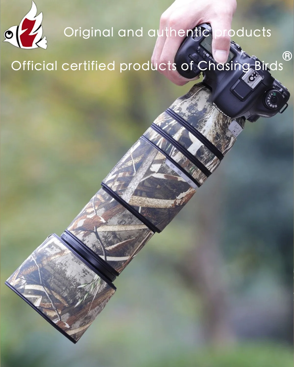 Chasing Birds Lens Coat Per Canon Ef 100-400Mm L Is Ii Impermeabile E Antipioggia Camo Lens Coat Cover Protettiva Canon 100400 Ii