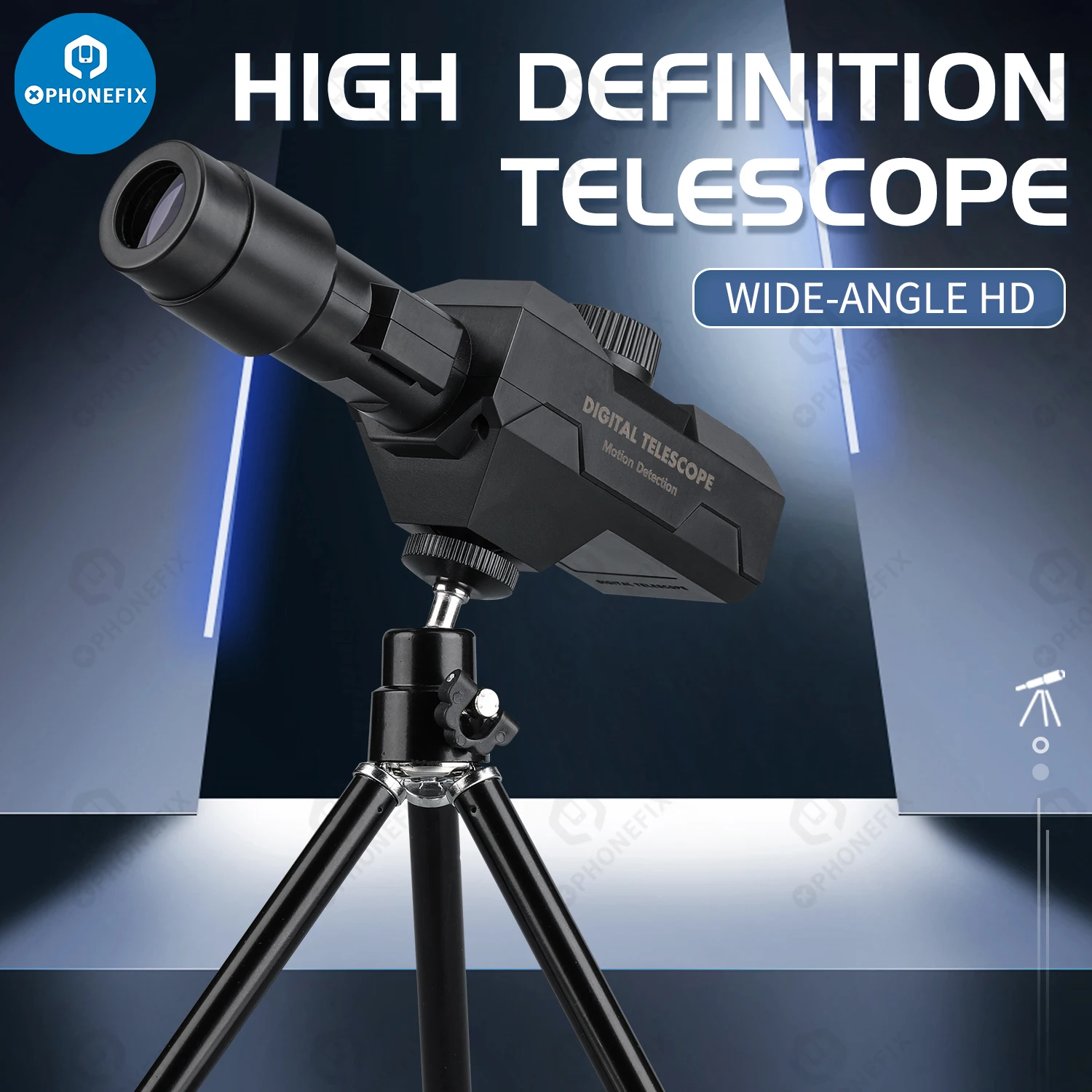 

HD 70X WIFI Digital Telephoto Zoom Monocular Telescope With Metal Tripod Support Android IOS Smartphone For Taking Picture Video