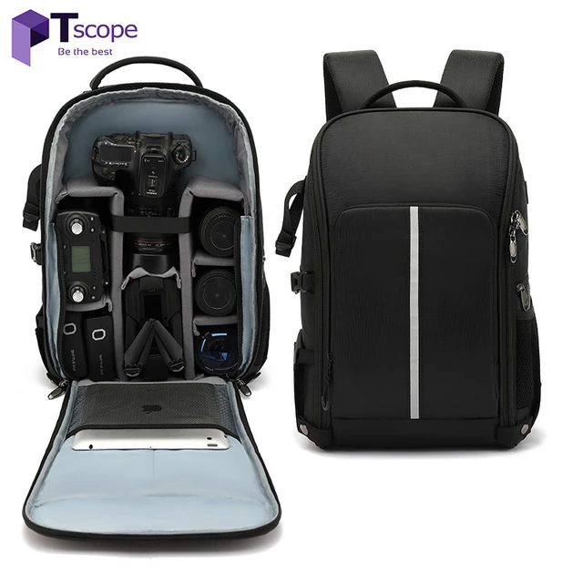 Mochila De Gran Capacidad Con Trípode Para Cámara Al Aire Libre, Bolsa De  Fotografía Profesional, Mochila Para Portátil, Mochila De Viaje Para  Negocios - Bolsas Y Carcasas Cámara - AliExpress