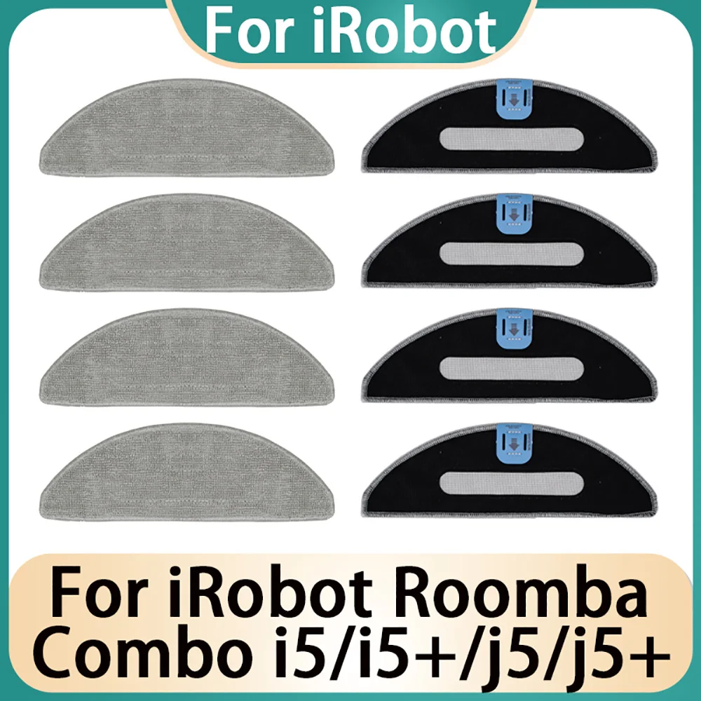 Washable Mopping Pads - Replacement Mop Cloths for Robot Vacuum Cleaners