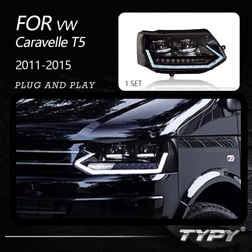 Fari Per Auto Typy Per Volkswagen Caravelle T5 2011-2015 Lampade Per Auto A Led Luci Di Marcia Diurna Indicatori Di Direzione Dinamici