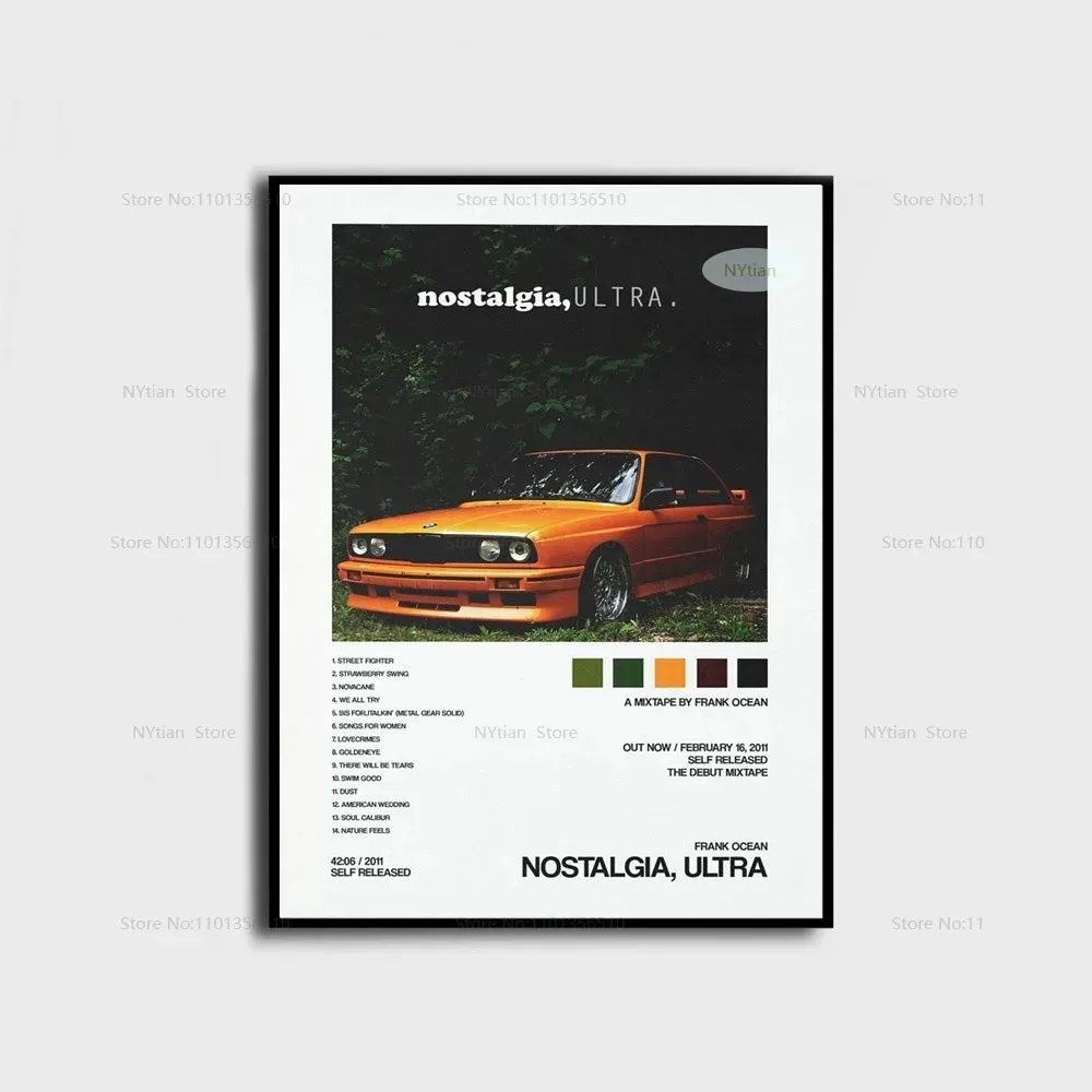 Nt1499 Frank Posters Blonde Ocean Nostalgia Ultra Music Album Poster Prints Wall Art Picture Canvas Painting For Home Room Decor Peckshirt