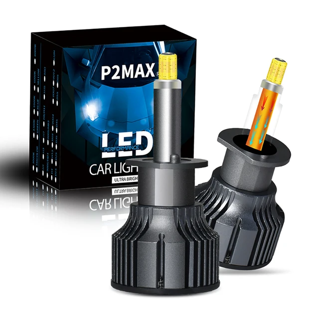 เสาทองแดง 6 ด้าน 360 หลอดไฟ LED H1 H7 H8 H11 9005 HB3 9006 HB4 9012 HIR2 6000K Super White สําหรับไฟหน้ารถ 1