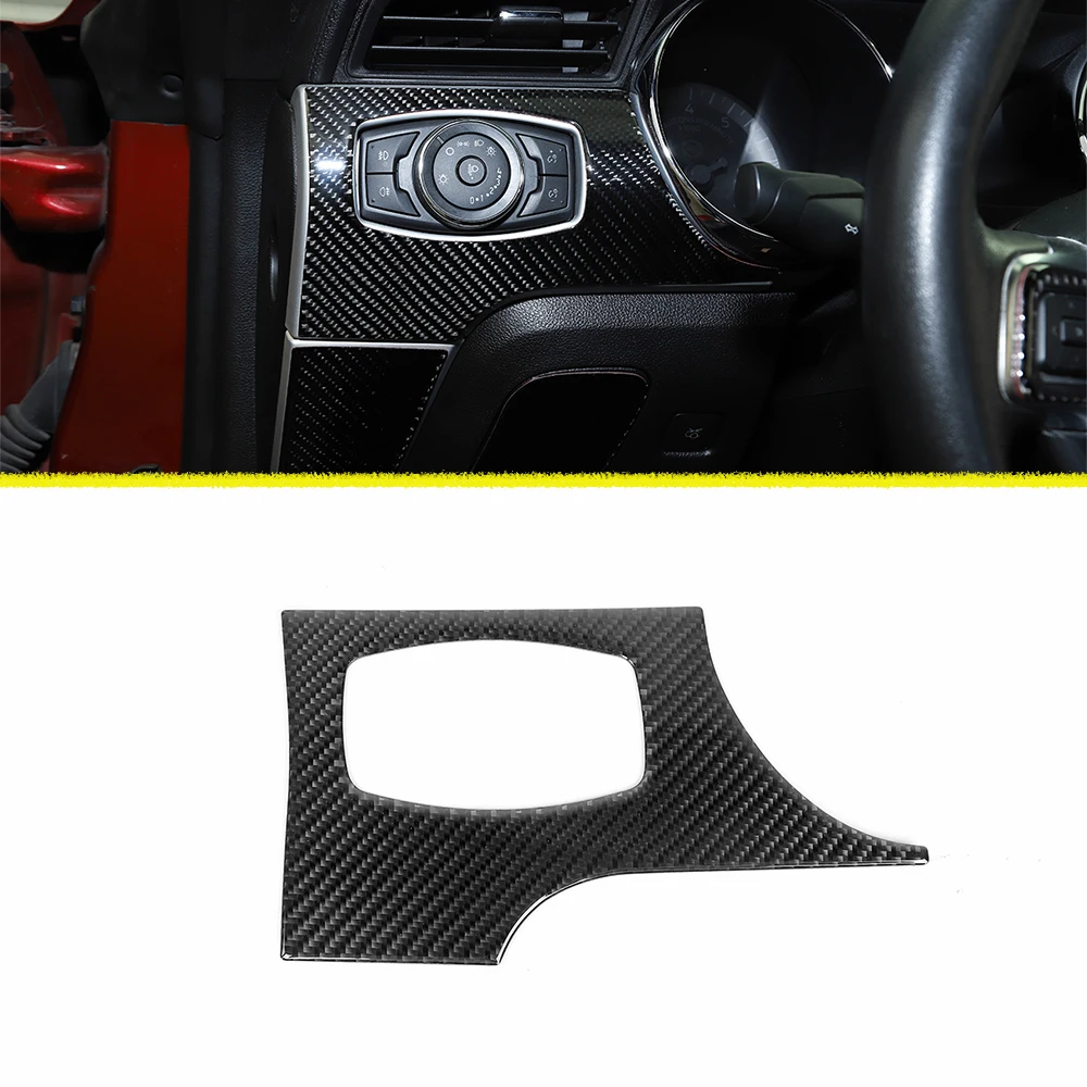 

Панель переключателя фар, декоративная накладка, аксессуары для интерьера автомобиля Ford Mustang 2015 2016 2017 2018 2019 2020 2021