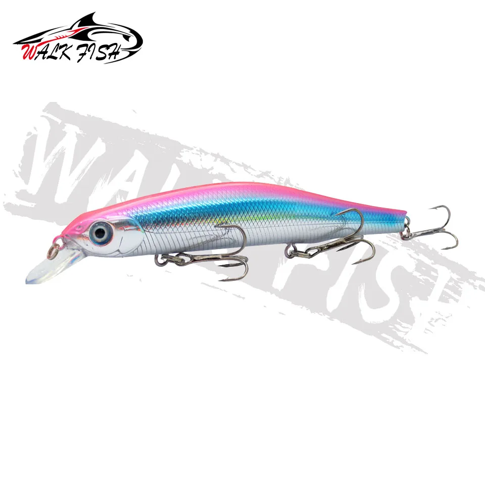 Description Picture 4 of itemWALK FISH Fishing Lures Jerkbaits Minnow 125mm 17.5g Artificial Bait Good Action Wobblers Hard Lure Pesca Diving Depth 0.5-1.5m