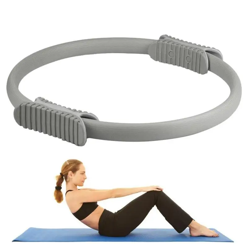 Yoga Circle Pilates Ring 32cm Circles Pilates Ring Yoga Fitness Ring Women Girl Exercise Home Resistance Elasticity Yoga Gym Workout Pilates Circles