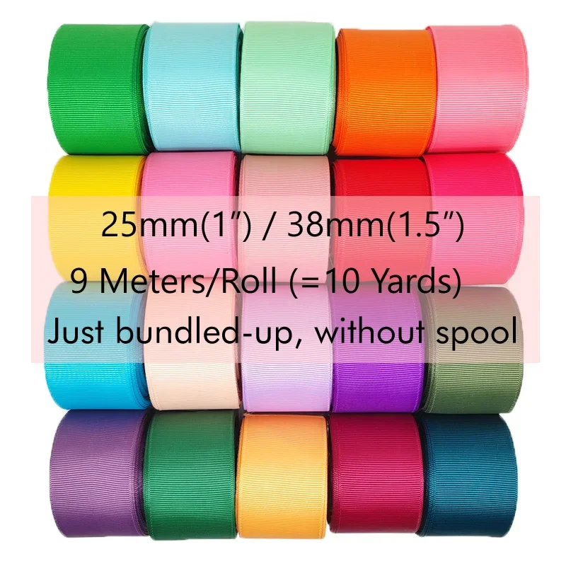 6mm 9mm Grosgrain Ribbon Solid Colour Polyester Dense Grosgrain Tapes Hair Bows Making Tapes 213997 For ribbon decoration,ribbon supplies,grosgrain ribbon,polyester ribbon,sewing ribbon