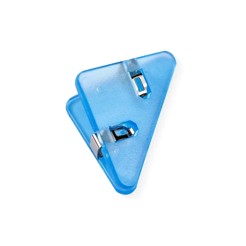 5pcs Mini Color Corner Clips Set Transparent & Solid Colorful Page Holder Paper Clip Clamp binder clip File Index Photo Office School
