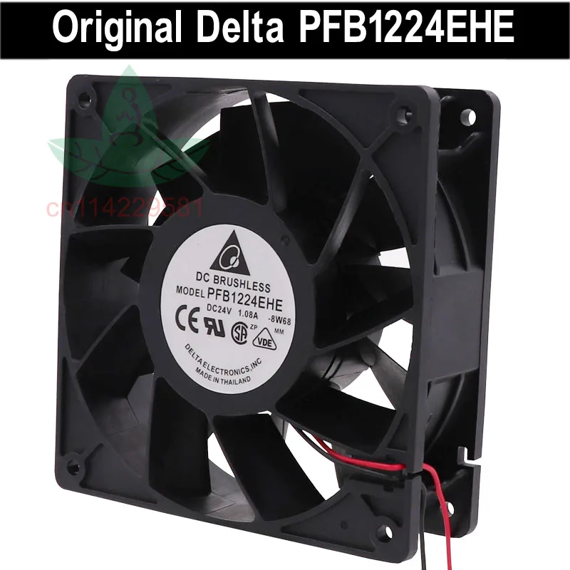1PC Delta PFB1224EHE Cooling Fan 12CM 12038 24V 1.08A 2-pin abb