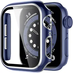 Protezione in Vetro Temperato Premium con Case per Accessori Apple Watch