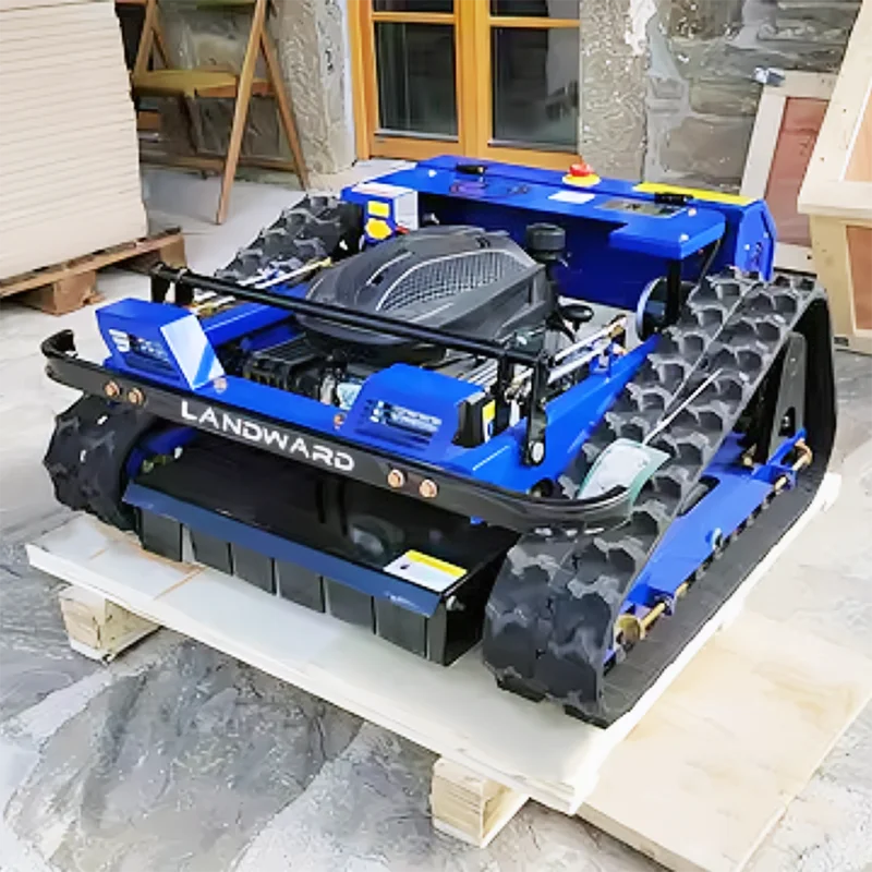 Small Crawler Lawn Mower Agricultural Weeding Robot Home Garden Wireless Remote Control Lawn Mower China Makes
