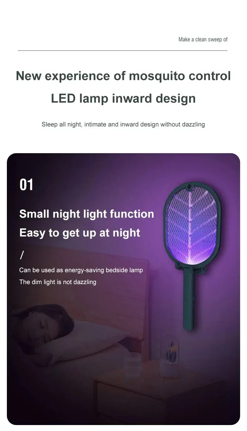 USB Rechargeable Mosquito Swatter