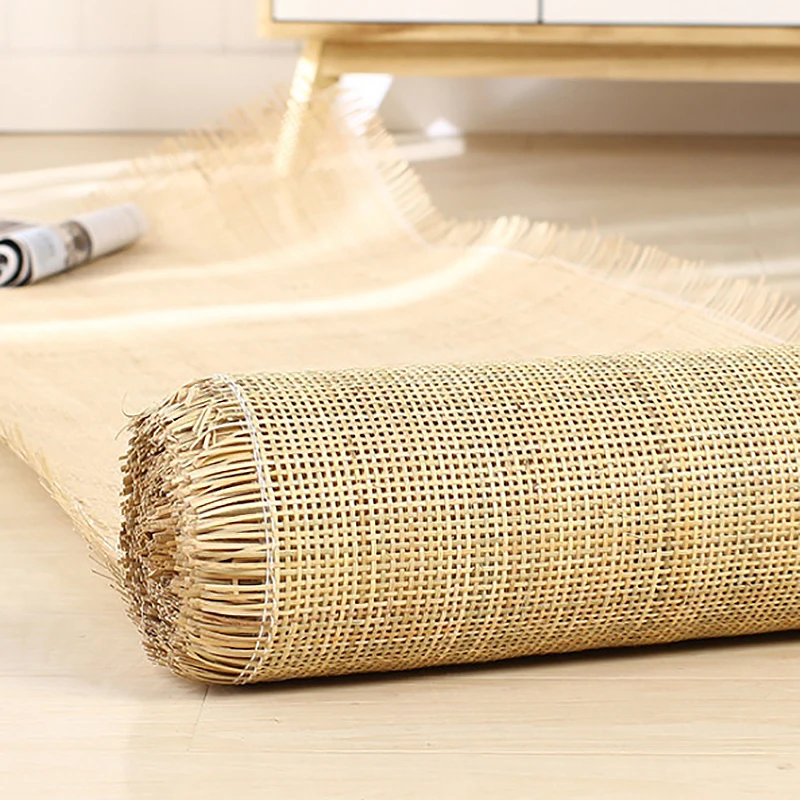 35/40/45/50cm Mesh Natural Indonesian Cane Webbing Rattan Wicker Grid Roll Weave Repair Material for Wardrobe Chair Cabinet Hot
