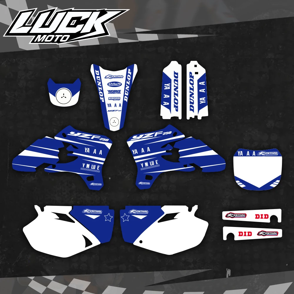 LUCKMOTO GRAPHICS & BACKGROUNDS DECALS STICKERS Kits for Yamaha YZ250F YZ450F YZF250 YZF450 2003 - 2005 YZ 250 450 F YZF 250 450