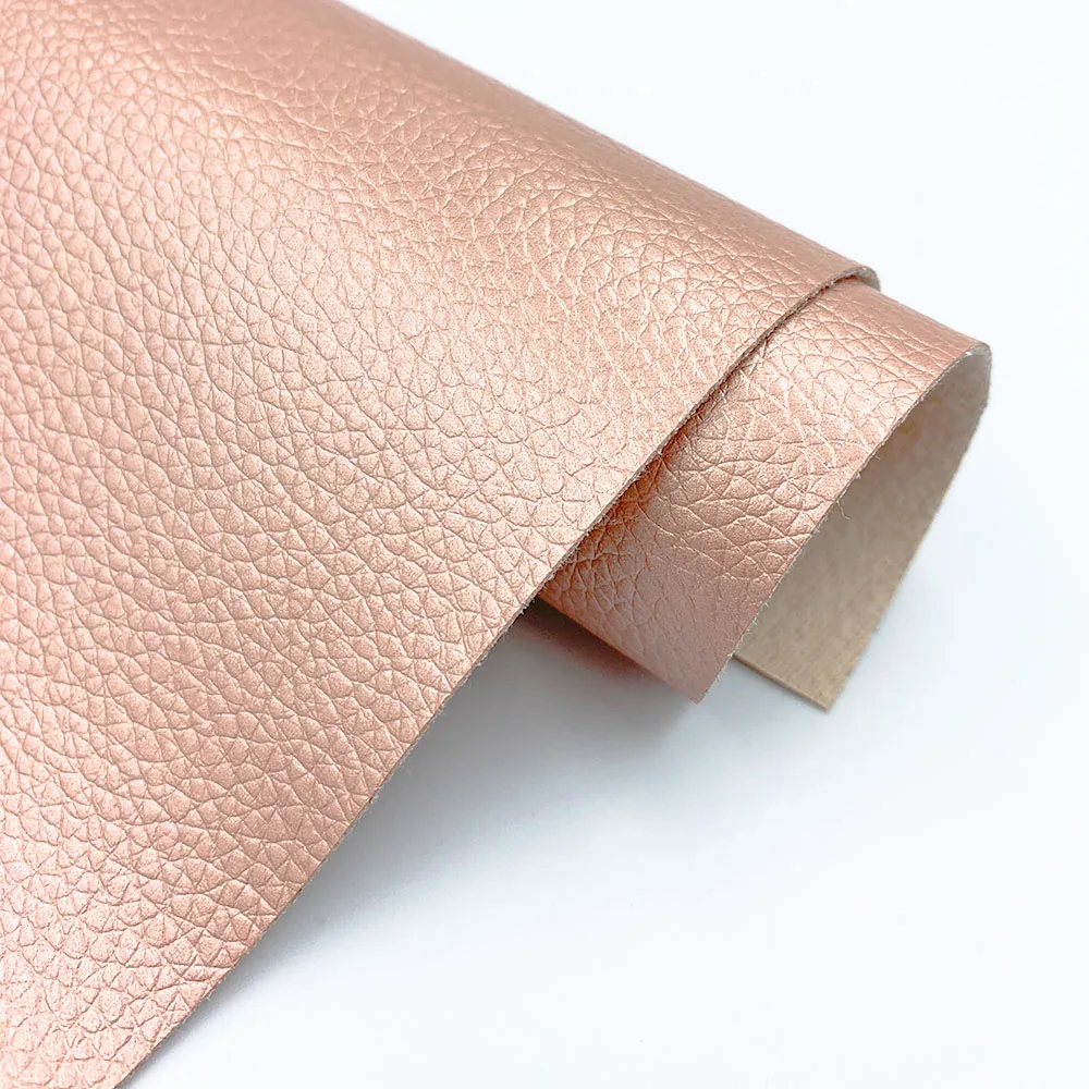 Litchi Pattern Waterproof Faux Leather Fabric for DIY Sewing and Crafting