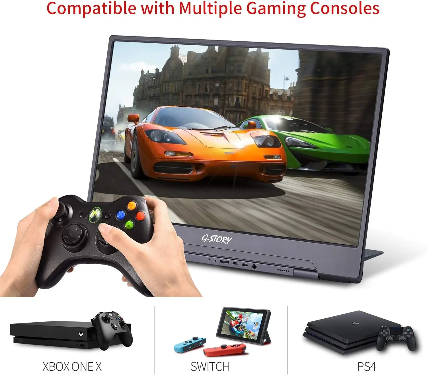 G-STORY ޴ ̹ , Ʈ PS5 NS Xbox PS4 ޴, HDMI Freesync , 15.6 ġ, 1ms 165Hz