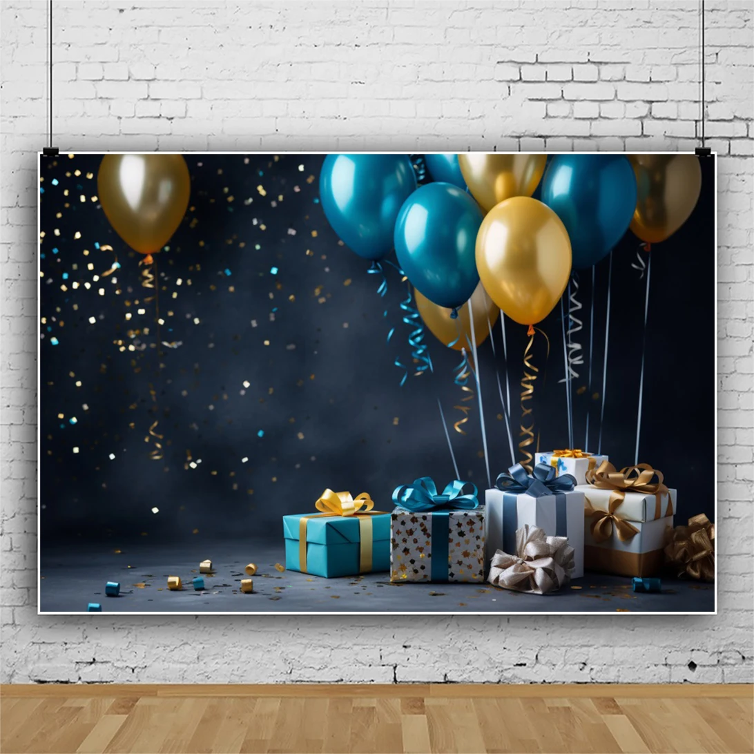 Baby 1st Birthday Backdrop Boy Girl Balloon Tent Flower Room Baby Shower Photography Background Decor Banner Photo Studio Props