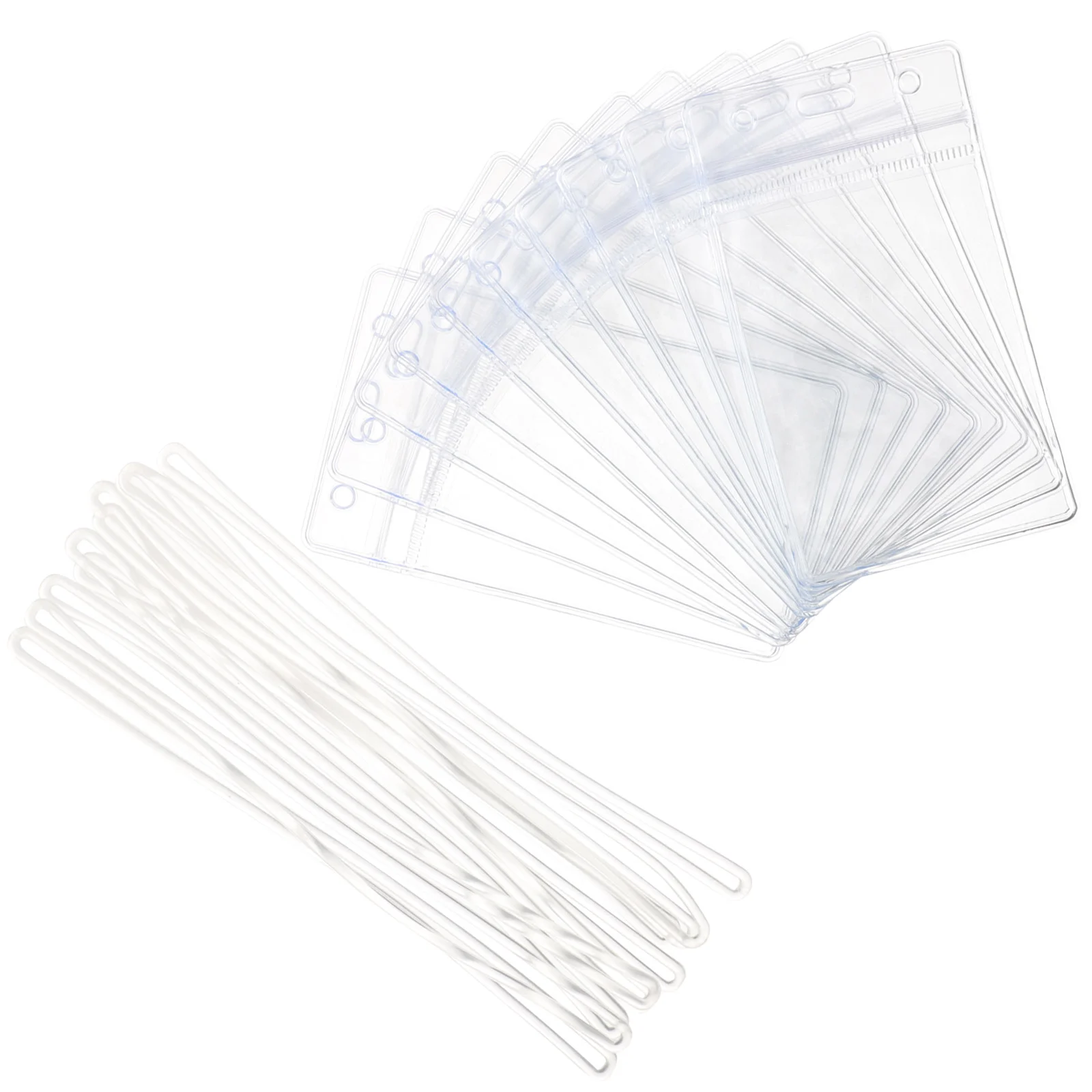 10 Pcs Transparent Luggage Tag Suitcase Tags Sleeve Cruise Ship Essentials Pvc Clear Badge Holder Boarding Pass Travel Id 5