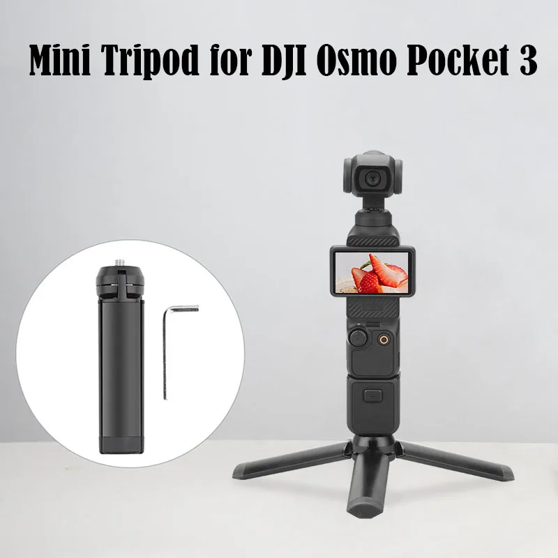 Mini Treppiede Per Dji Pocket 3 Om 6 5 4 Supporto Stabilizzatore Cardanico Portatile Per Fotocamera Gopro 12 11 Feiyu Zhiyun Smooth 4 Dslr