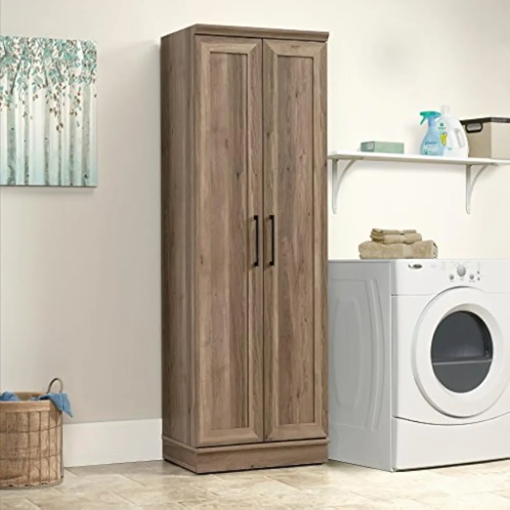 

Storage Cabinet, Salt Oak finish，Bedroom Closet, bathroom closet