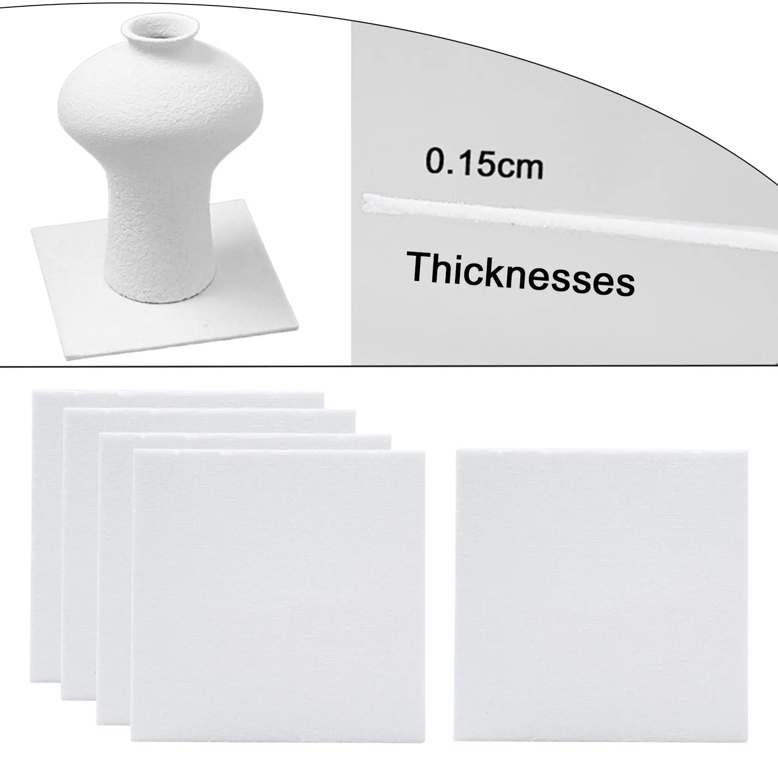 세라믹 내화 지지대 패드, 성인용 고온 저항 패드, 5x