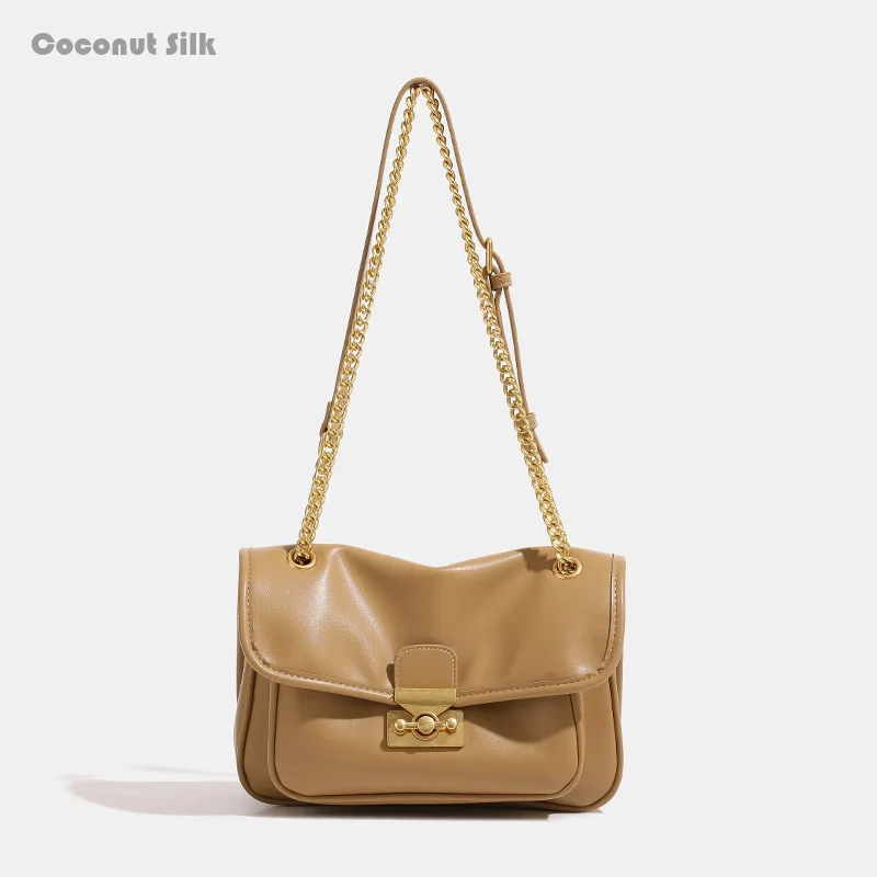 

CoCoS Niche Retro Texture Vagrant Bag for Women in 2024 New High-end Postman Bag Fashionable Chain Underarm Crossbody Bag