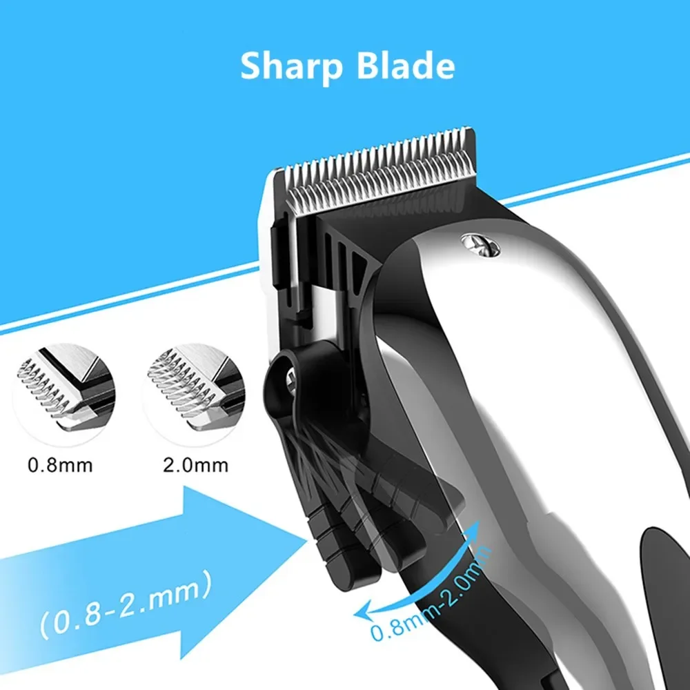 LED Display Hair Cutting Machine Professional Hair Trimmer Electric Hair Clipper Dual Use Barber Razor 6