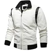 High Quality Men Leather Jacket Scorpion Embroidery Streetwear Windproof Motorcycle Biker Stand Collar Mens PU Leather Jackets 2