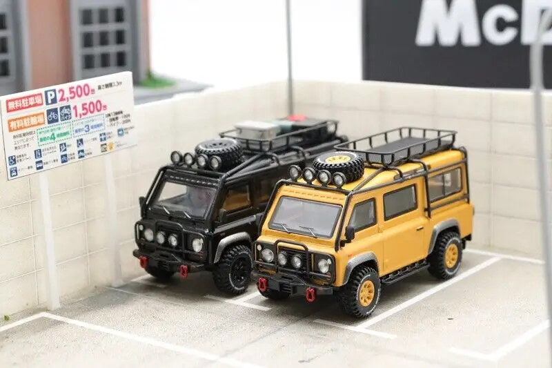 

Master 1/64 DEFENDER VAN CONCEPT 4X4 YELLOW Diecast SUV CAR DieCast Model Car Collection Limited Edition Hobby Toy Car