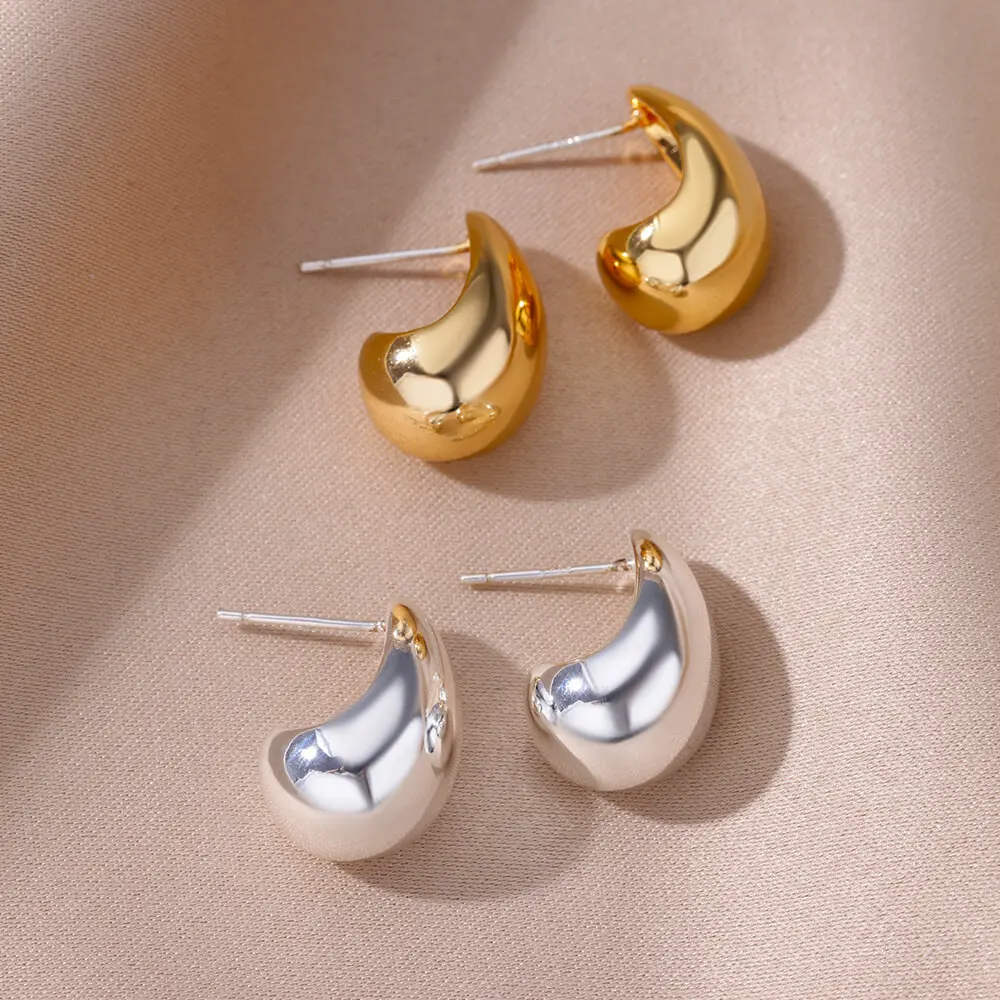 Gold Plated Drop Earrings For Women