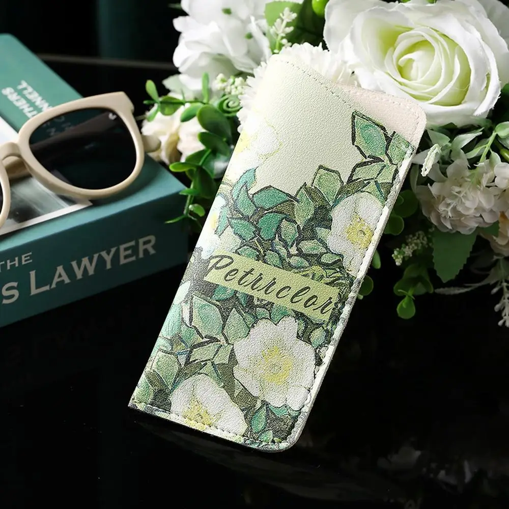 Lychee Pattern Water-Resistant PU Leather Eyewear Case - Durable & Easy to Maintain