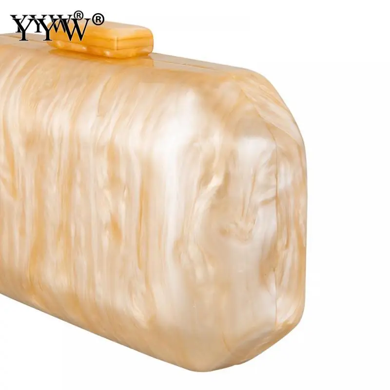 Women Clutch Bags Green Beige Acrylic Luxury Elegant Party Evening Bag Woman Casual Cute Box Mini Designer Handbags Purse Wallet