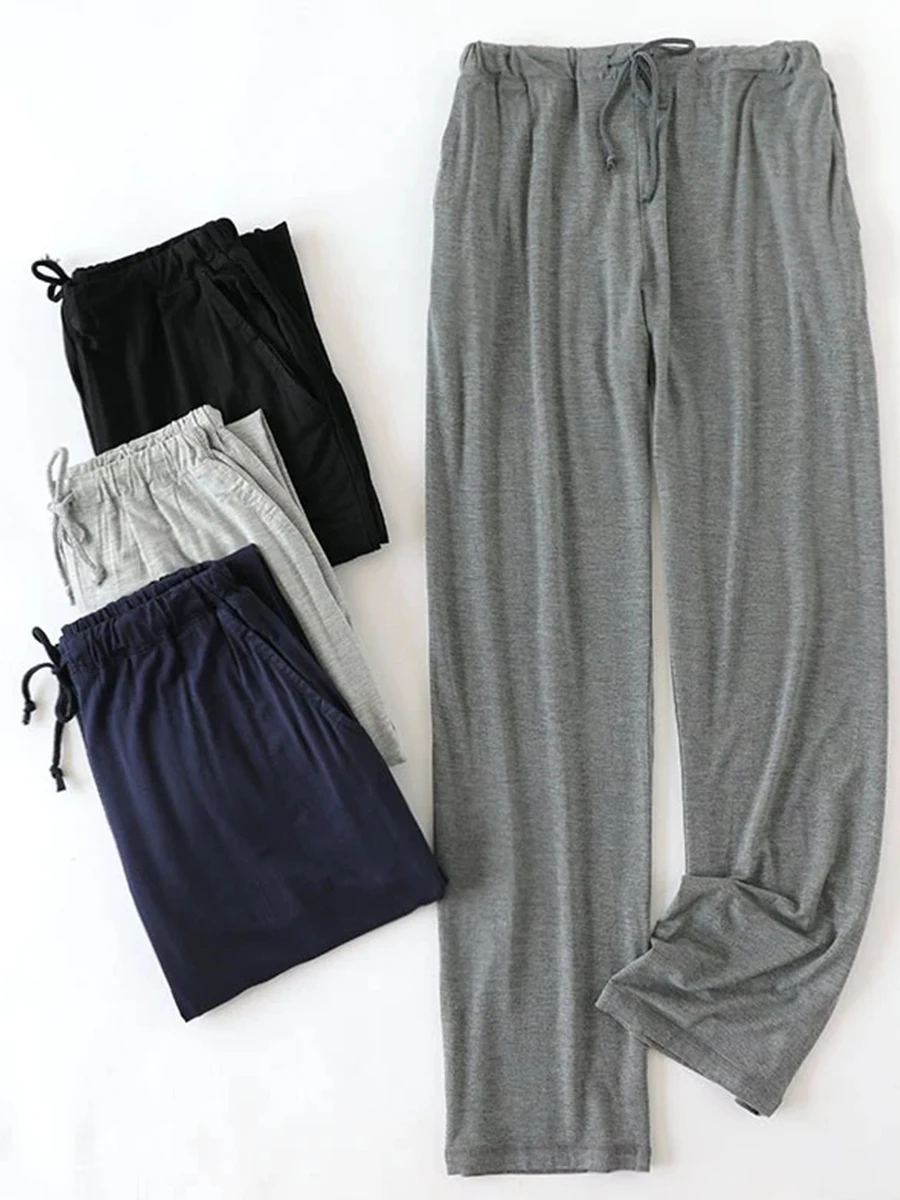 Men's Pajama Pants Spring and Autumn Loose Large Size Summer Thin Cartoon Casual Home Pants