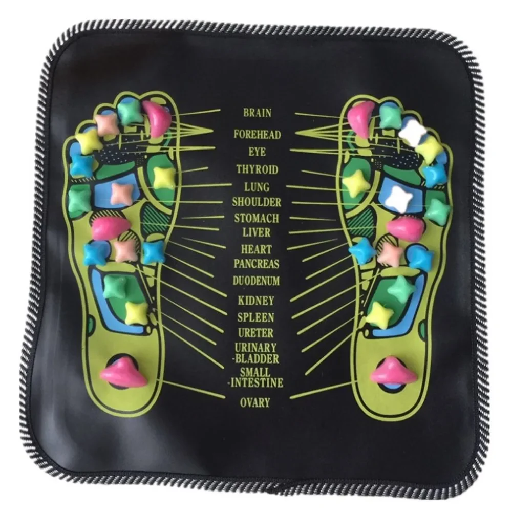 Massage Pad Foot Massage Mat Healthy Acupuncture Foot Mat Reflexology Walk Stone Leg Pad Pain Relief Healthcare Acupressure Massageador