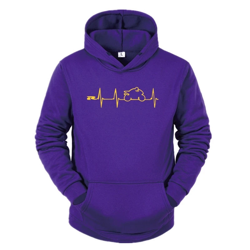 New Brand Man Hoodies Japan Motorcycles Heartbeat GSXR 1000 750 600 K7 Hip Hop Leisure Harajuku Hoodie Streetwear Top