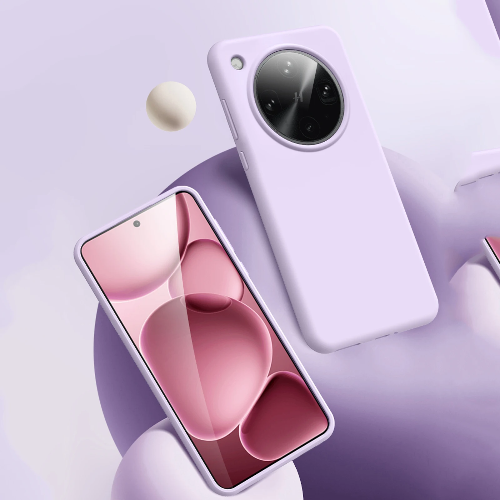 Shockproof Soft Liquid Silicone Phone Case with Skin Fleece Protection and Retail Packaging