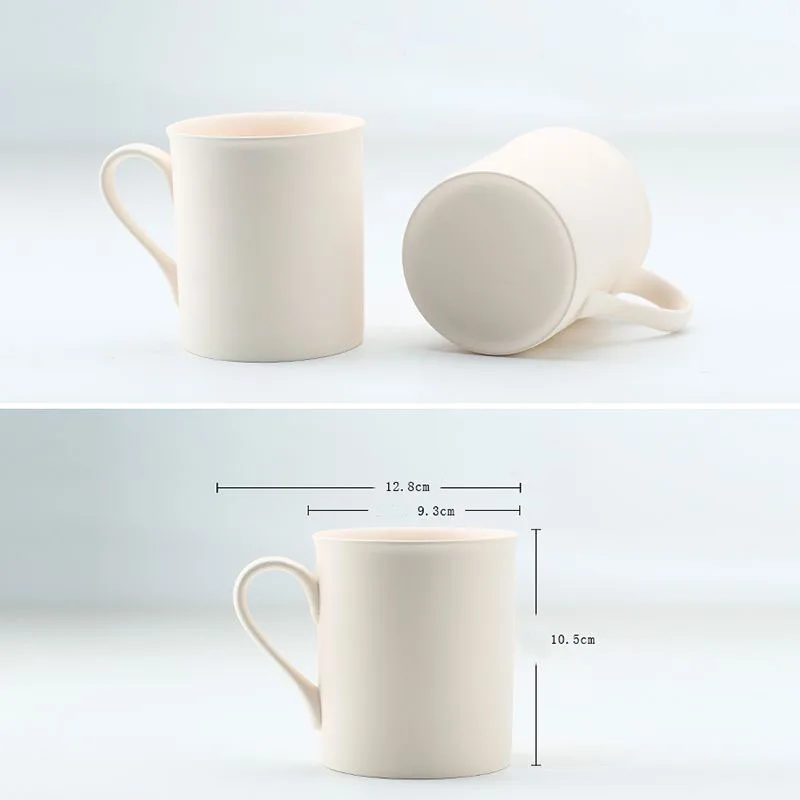 Ceramic Plain Cup Ceramic Mug Pottery Bar Teaching Manual DIY Material Color Painting Semi-finished Water Cup ZD836