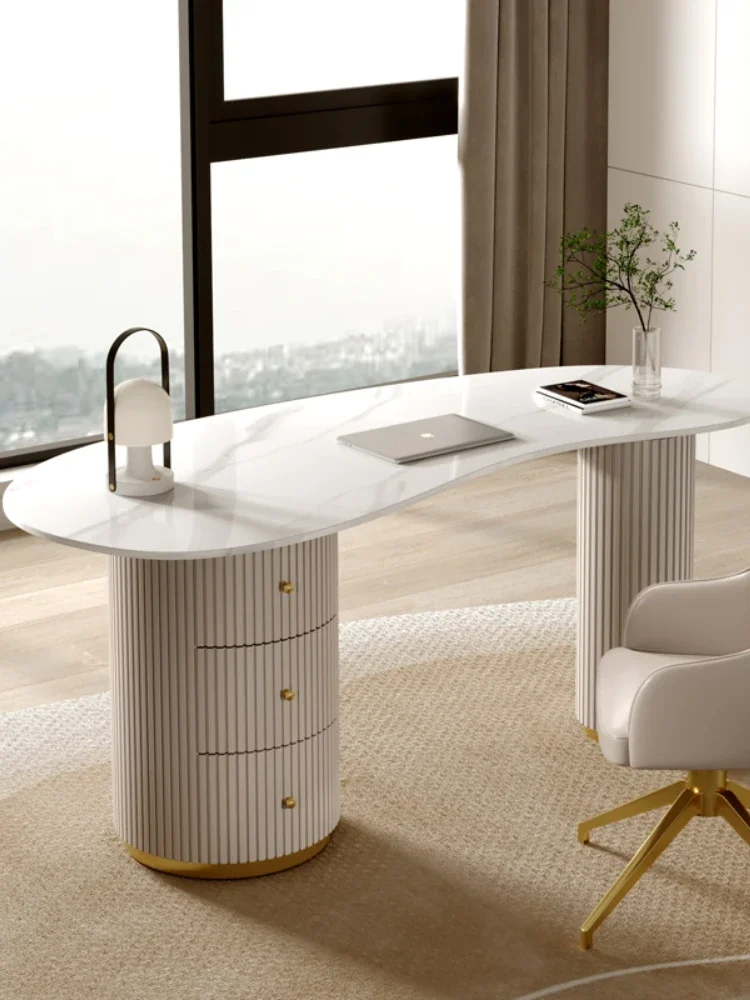 ~Y Light Luxury Desk Computer Desk Modern Study Workbench Furniture Computer Table