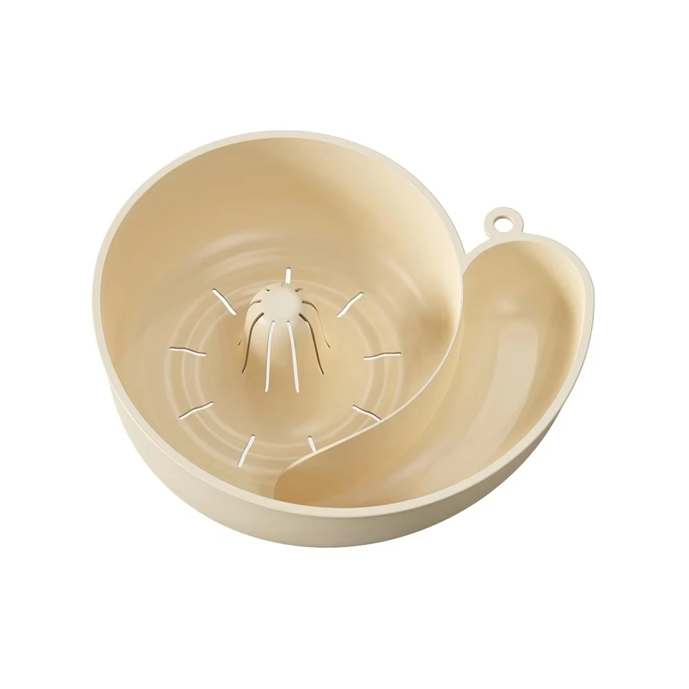 סל ניקוי פירות בצורת חילזון יצירתי עם סיבוב אוטומטי לניקוי ירקות רב תכליתי וניתן לשימוש חוזר