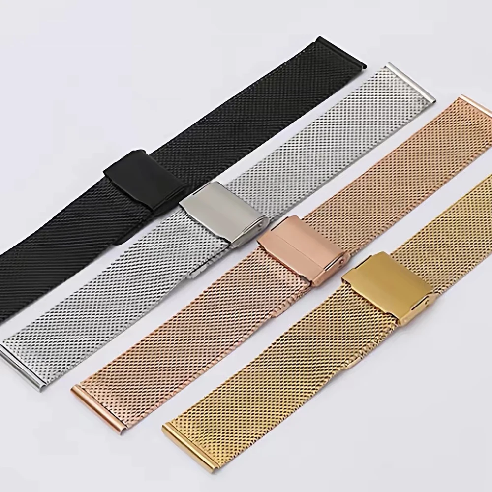 Stylish Stainless Steel Bracelet for Smartwatches - 20/22mm Metal Strap