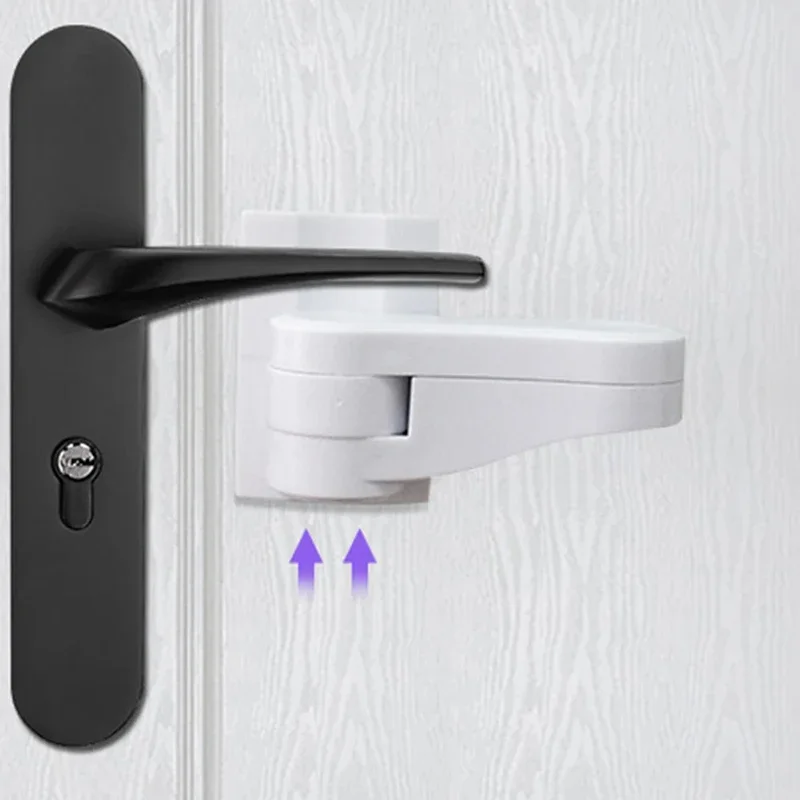 Door Lock Door Latch Universal Door Lever Lock Furniture Handles Stopper Children Baby Safety Protection Device Cabinet Latch