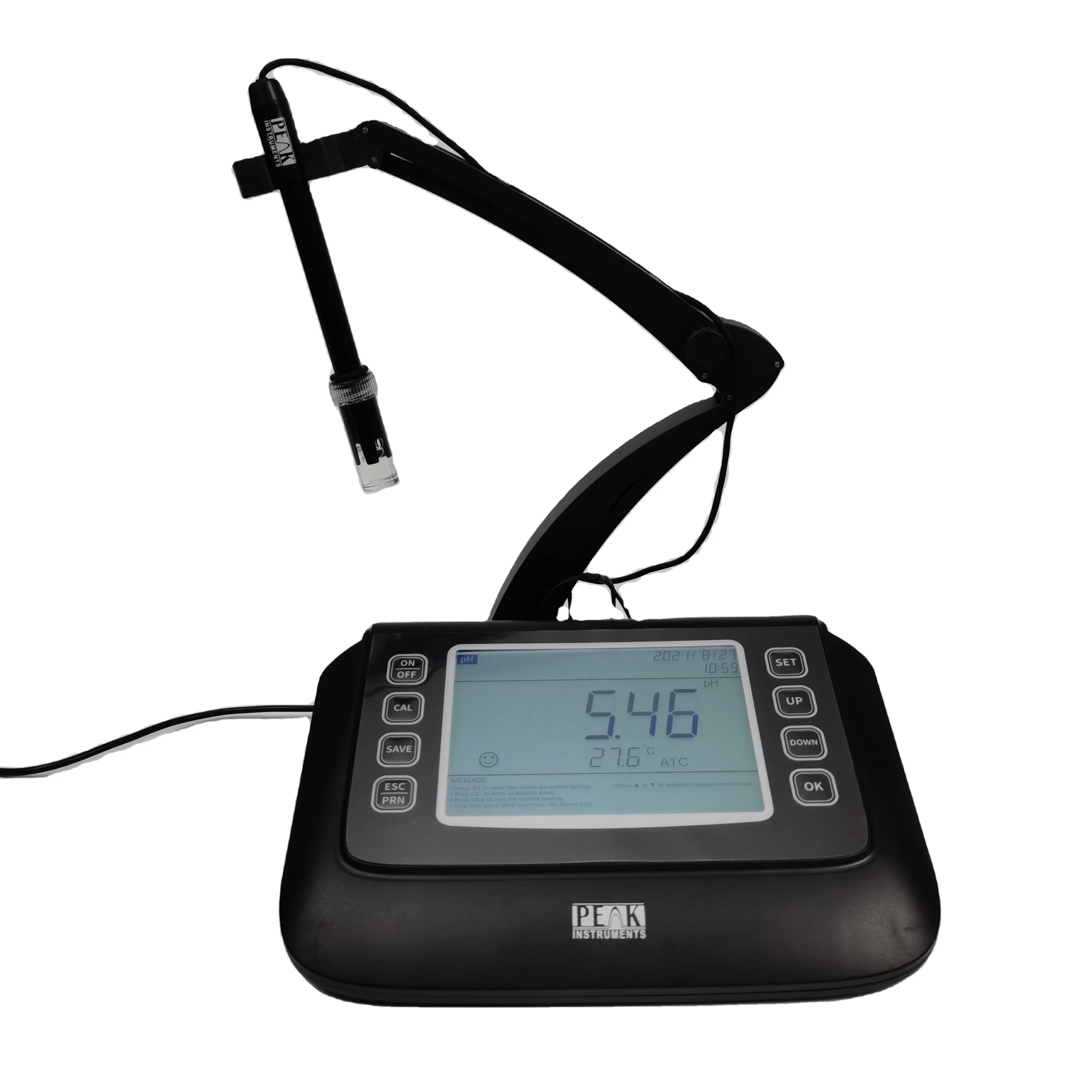 

Benchtop type 6.5 inch LCD display ph meter electrode automatic 3 point bentchtop calibration water testing ph 3 in1meter